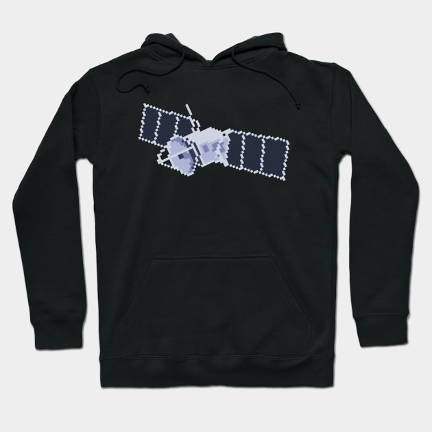 Satellite Pixel Art Hoodie by AeroGeek